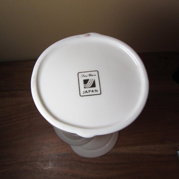 floral vase fine china vintage from Japan (H218) - Picture 6 of 7
